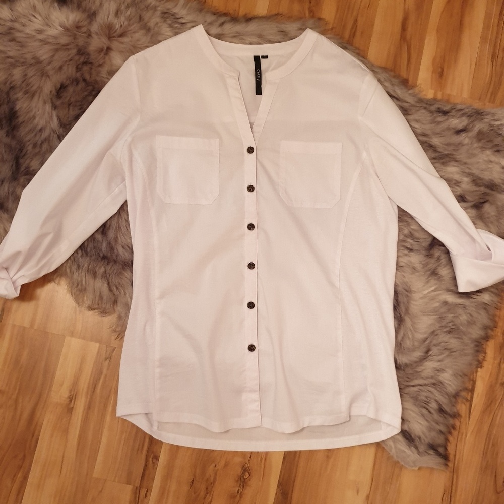 White formal shirt long sleeve